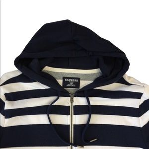 ✮ Express Striped Zip Up Hoodie ✮